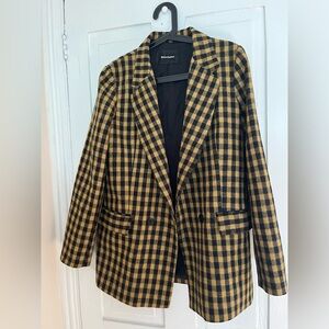 Reformation Plaid Coat